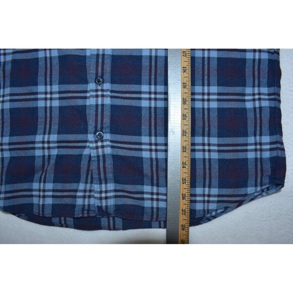 UNTUCKit Barrington Men's Shirt Size XL Blue/Red Plaid Flannel Button Down - Picture 11 of 11
